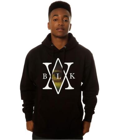 Black Scale Mens The Mona's Traditional Interlock Logo Hoodie Sweatshirt - S