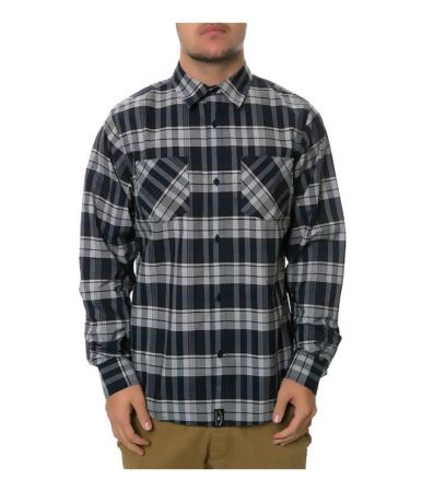 Fourstar Clothing Mens The Autumn Plaid Ls Button Up Shirt - L