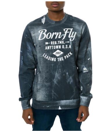Born Fly Mens The Ghost Crewneck Sweatshirt - M