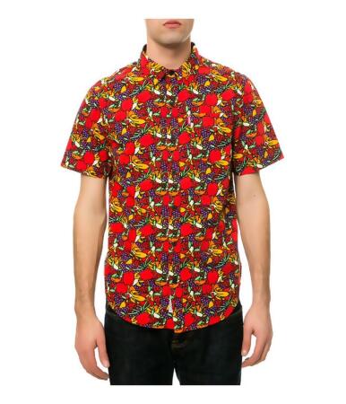 Mishka Mens The Hard Candy Button Up Shirt - L