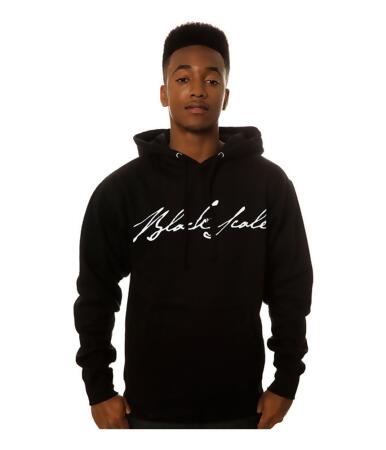 Black Scale Mens The Signature Logotype Pullover Hoodie Sweatshirt - S
