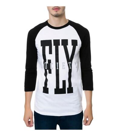 Fly Society Mens The 3Rd Base Raglan Graphic T-Shirt - XL