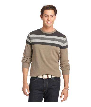 Izod Mens Varsity Striped Knit Sweater - S