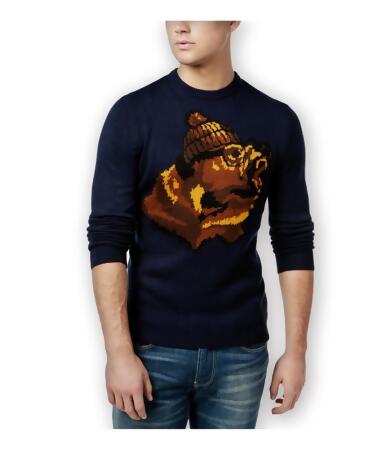 American Rag Mens Jacquard Bear Pullover Sweater - L