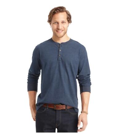 G.h. Bass Co. Mens Ls Carbonized Henley Shirt - 2XL