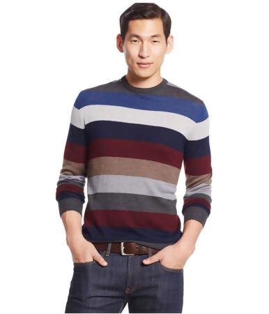 Club Room Mens Wool Multi-Striped Pullover Sweater - 2XL