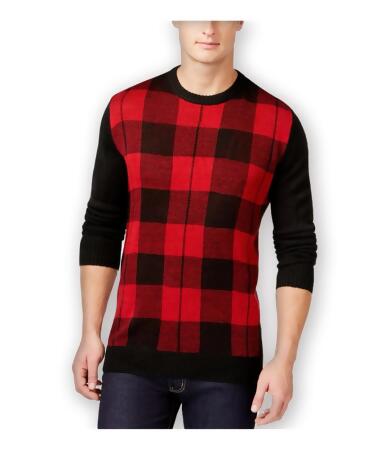 Club Room Mens Buffalo Plaid Pullover Sweater - M