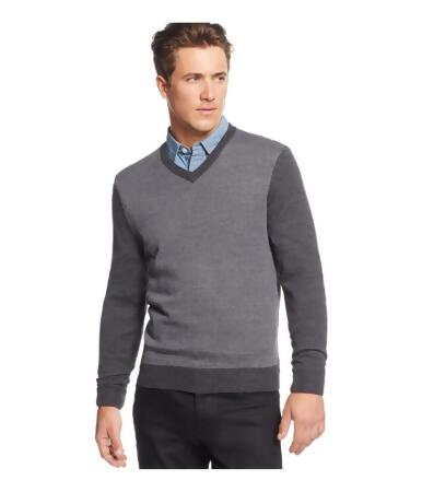 Club Room Mens Merino Wool Herringbone Pullover Sweater - XLT