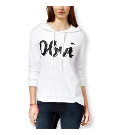 Pretty Rebellious Clothing Womens Obvi Glitter Hoodie Sweatshirt - XL