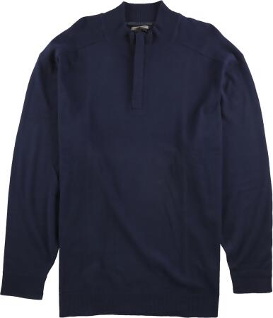 Alfani Mens Solid Quarter-Zip Pullover Sweater - Big 3X