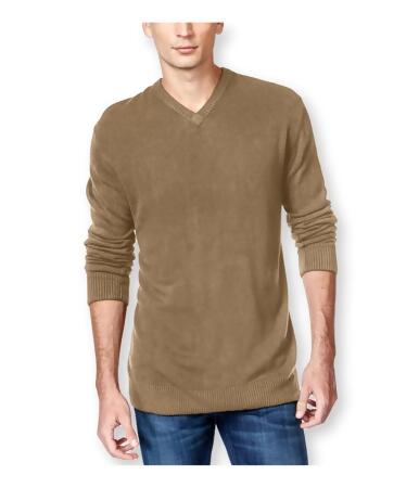 Tricots St Raphael Mens Solid Textured Chest Pullover Sweater - M