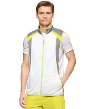 Calvin Klein Mens Colorblock Vest Track Jacket - L