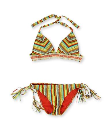 Lucky Brand Womens Santiago Side Tie 2 Piece Bikini - S
