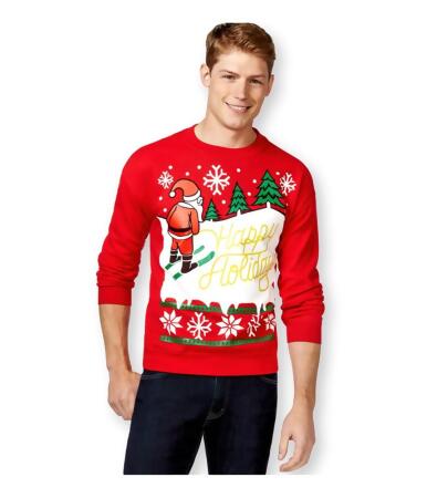 American Rag Mens Happy Holidays Sweatshirt - M