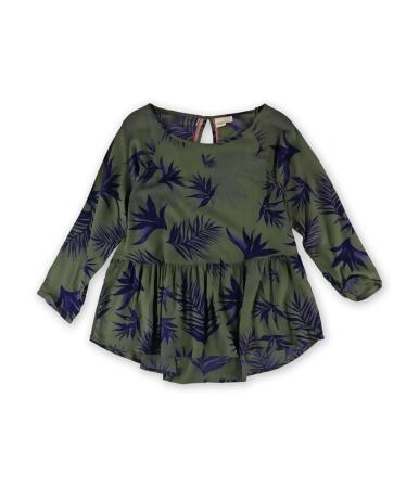 Roxy Womens Landslide Peasant Blouse - M