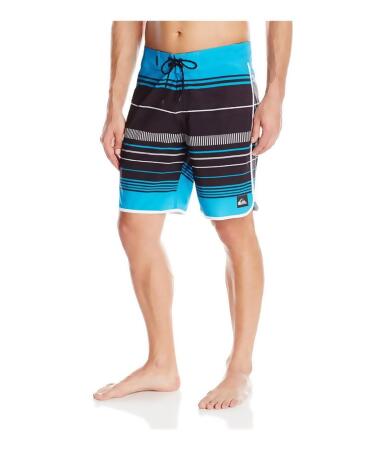 Quiksilver Mens Ag47 Pacific Stripe Swim Bottom Board Shorts - 38