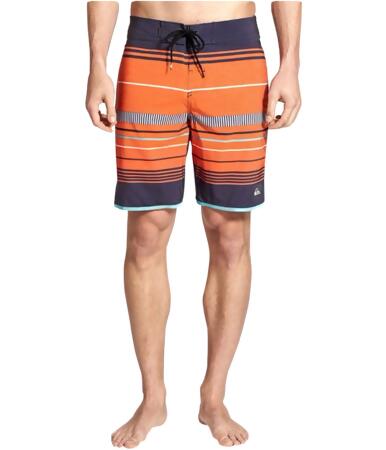 Quiksilver Mens Ag47 Pacific Stripe Swim Bottom Board Shorts - 32
