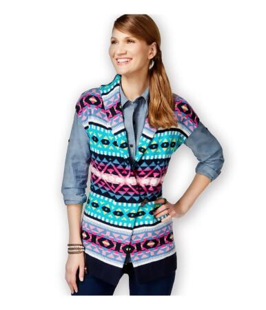American Living Womens Fair-Isle-Print Sweater Vest - S