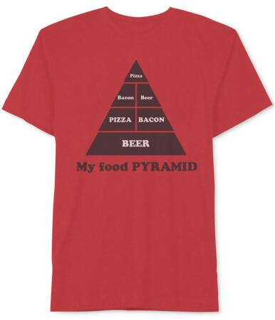 Jem Mens My Food Pyramid Graphic T-Shirt - Big 3X