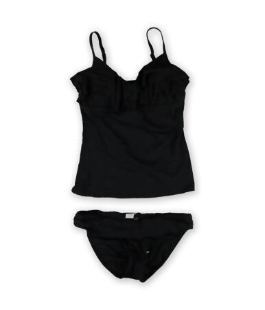 Kenneth Cole Womens Solid Brief 2 Piece Tankini - S