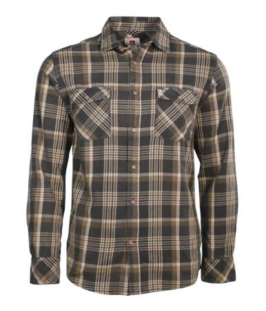 Quiksilver Mens Flannel Plaid Button Up Shirt - S