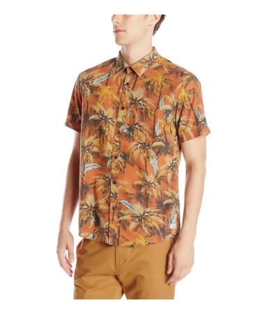 Quiksilver Mens Sweaty Palm Ss Button Up Shirt - L