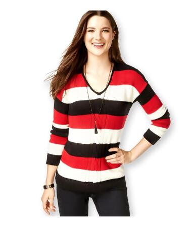 American Living Womens Striped Ls Pullover Sweater - 2XL