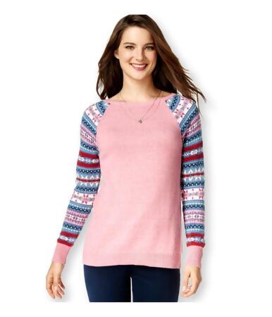 American Living Womens Fair-Isle Sleeves Pullover Sweater - 2XL