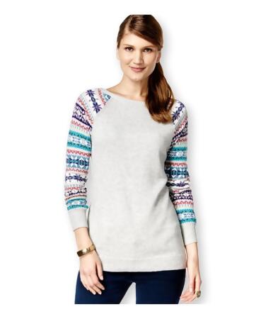 American Living Womens Fair-Isle Sleeves Pullover Sweater - 2XL