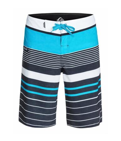 Quiksilver Mens Yg Stripe Ua21 Swim Bottom Board Shorts - 30