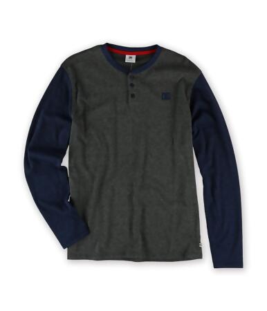 Dc Mens Knit Raglan Henley Shirt - M