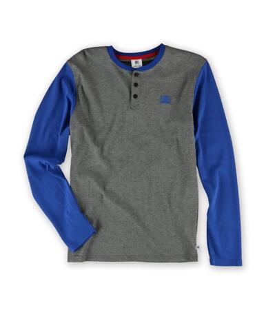 Dc Mens Knit Raglan Henley Shirt - M