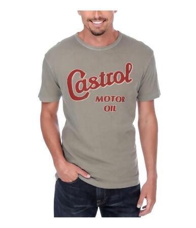 Lucky Brand Mens Castrol Motor Oil Graphic T-Shirt - S