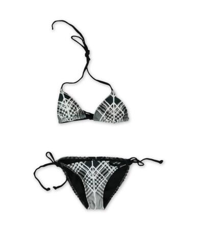 Hurley Womens Grid Lock Side Tie 2 Piece Bikini - XS