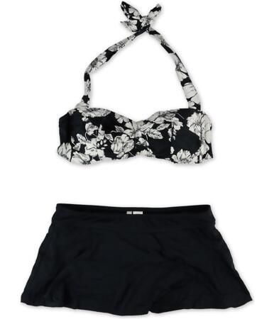 Anne Cole Womens Floral Skirt 2 Piece Bikini - XL