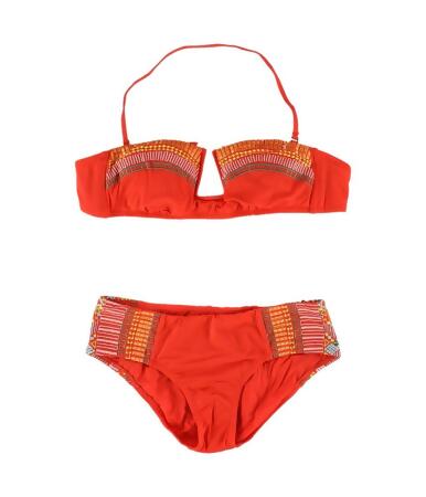 Nanette Lepore Womens Mayan Riviera Side Tab 2 Piece Bikini - XS