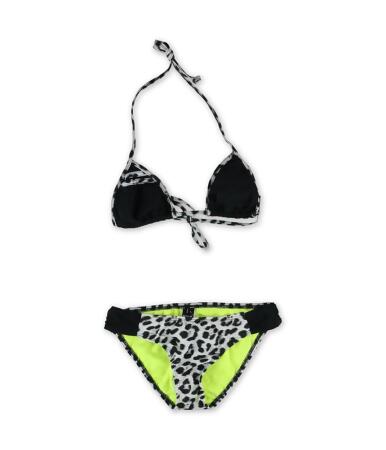 Hurley Womens Leopard Tri Side Tab 2 Piece Bikini - XS