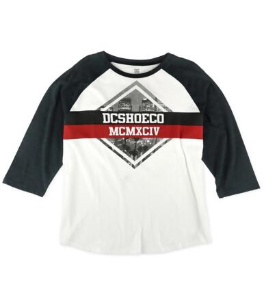 Dc Mens Logo Raglan Graphic T-Shirt - S