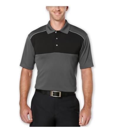 Pga Tour Mens Colorblock Golf Rugby Polo Shirt - S