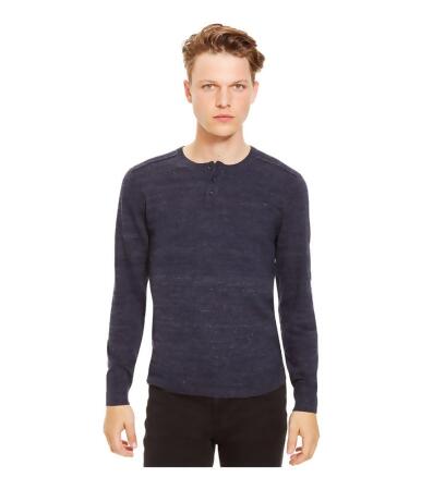 Kenneth Cole Mens Marled Slub Pullover Sweater - 2XL