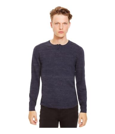 Kenneth Cole Mens Marled Slub Pullover Sweater - 2XL