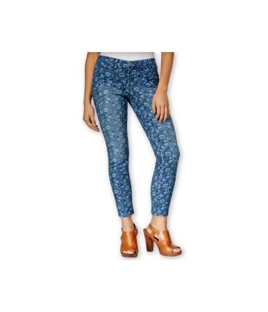 Maison Jules Womens Floral Skinny Fit Jeans - 8