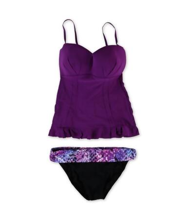 Profile Womens Starlet Banded Brief 2 Piece Tankini - 10