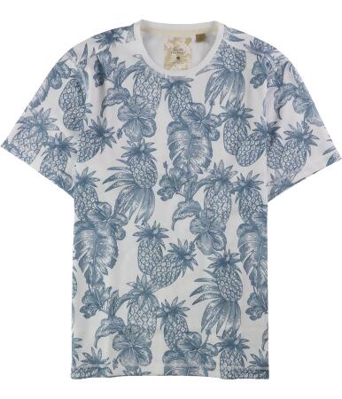 Tasso Elba Mens Island Pineapple Print Graphic T-Shirt - M