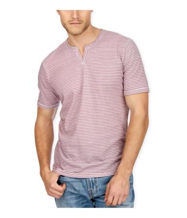 Lucky Brand Mens Notch-Neck Striped Graphic T-Shirt - XL