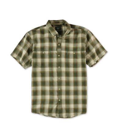 G.h. Bass Co. Mens Textured Ss Button Up Shirt - M