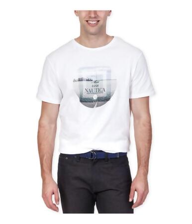 Nautica Mens Harbor Graphic T-Shirt - S