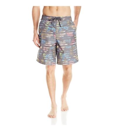 Speedo Mens Tropical Striped Swim Bottom Board Shorts - S