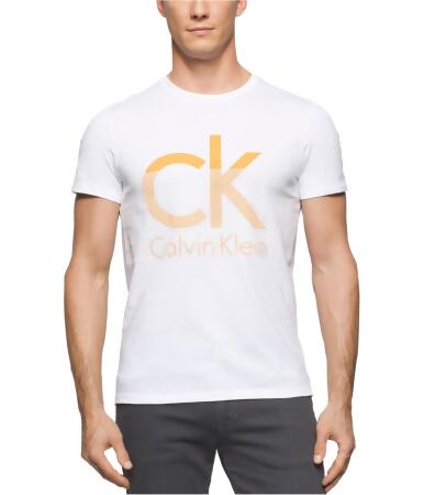 Calvin Klein Mens Ck Logo Graphic T-Shirt - 2XL