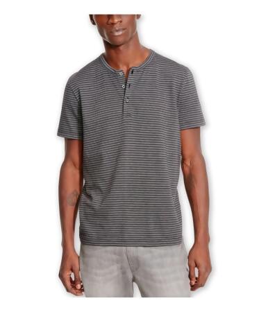 Kenneth Cole Mens Jacquard Henley Shirt - S